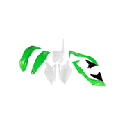 Komplet plastików UFO Kawasaki KXF 450F zielony czarny biały