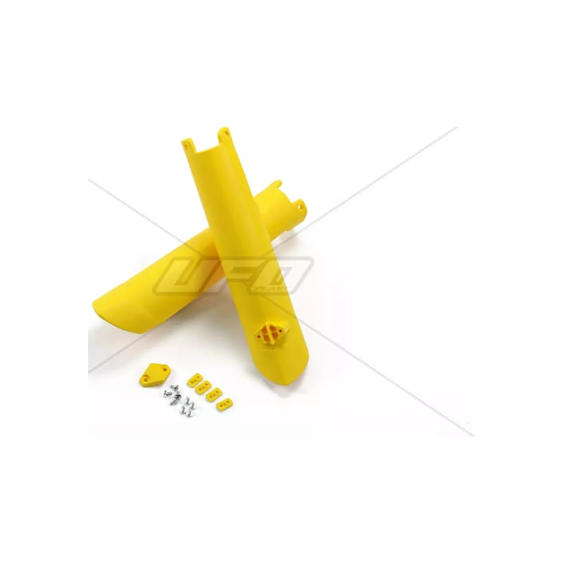 Osłony amortyzatora przód UFO Husqvarna TC FC 125 250 300 310 350 450 15-18 TE TX 125 250 300 310 FE 250 350 450 501 16-18 żółty