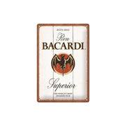 Plakat blaszany 20x30cm Bacardi Superior White Wood