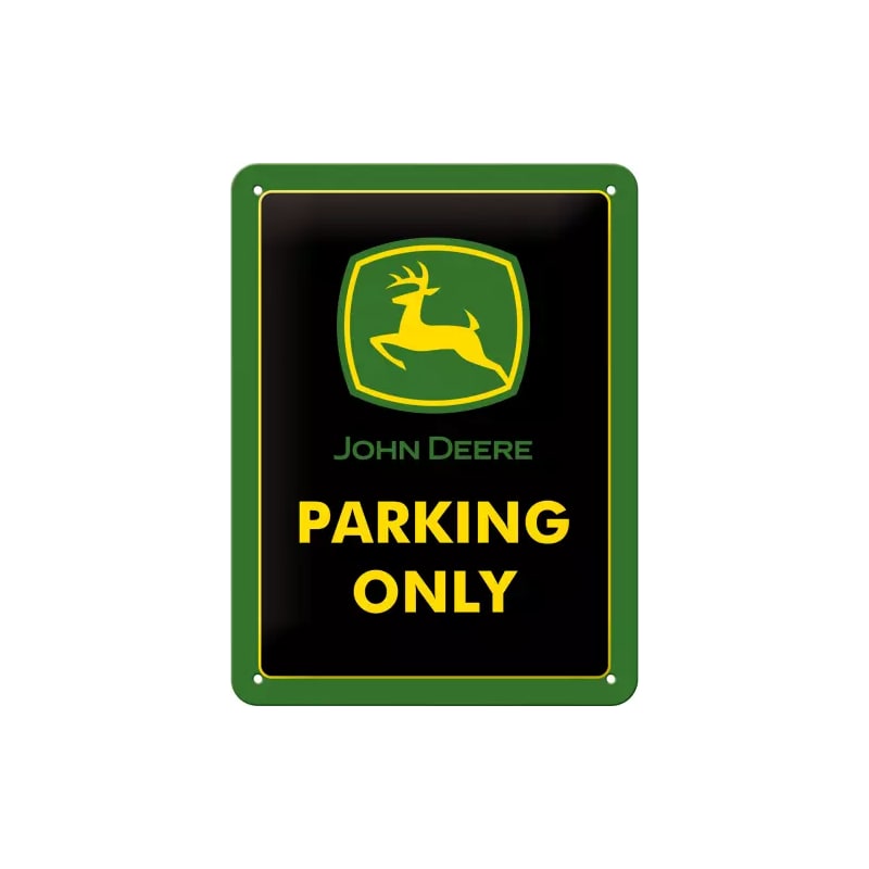 Plakat blaszany 15x20cm John Deere Parkin