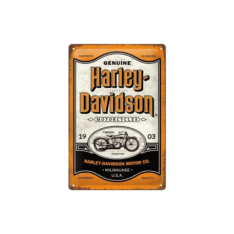 Plakat blaszany 20x30cm Harley-Davidson Motor CO