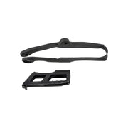 Zestaw UFO ślizg i prowadnica Kawasaki KXF 250 17-20 KXF 450 16-18 czarny