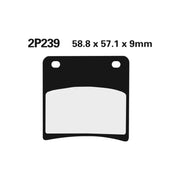 Klocki hamulcowe Nissin Street Semi-Metallic 2P-239NS