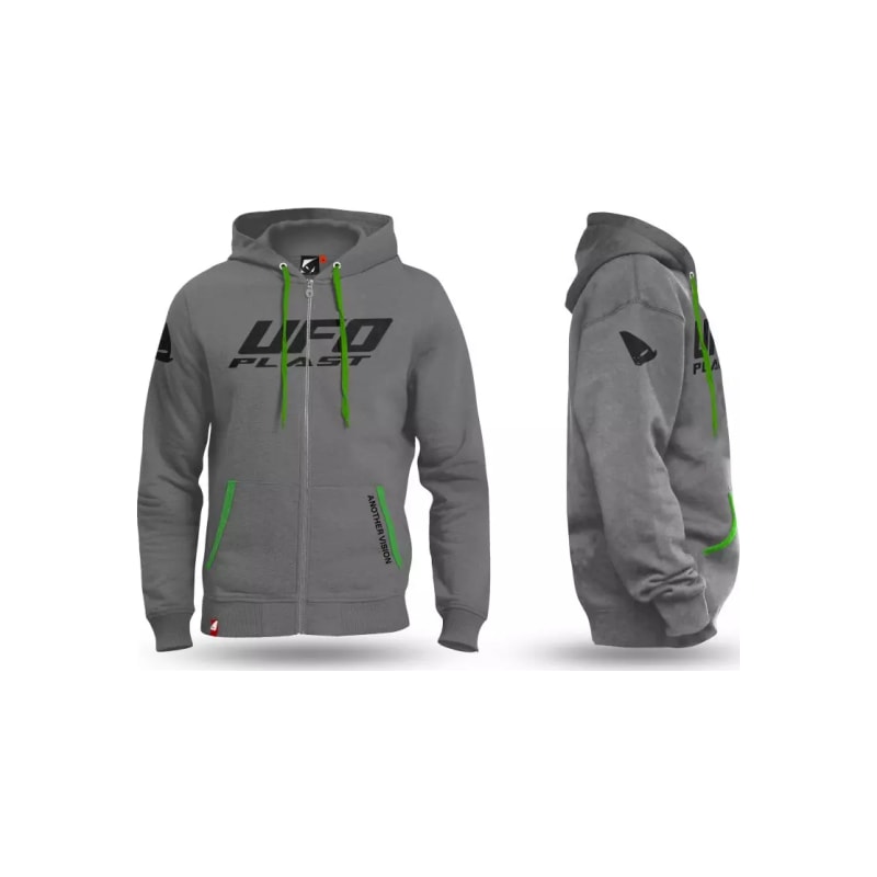 Bluza z kapturem kolor szary UFO L