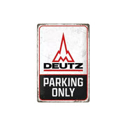 Plakat blaszany 20x30cm Deutz - Parking Only