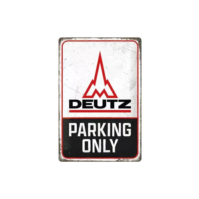 Plakat blaszany 20x30cm Deutz - Parking Only