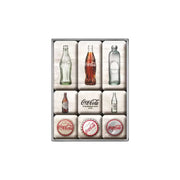 Magnesy na lodówkę zestaw 9szt. Coca-Cola Bottle