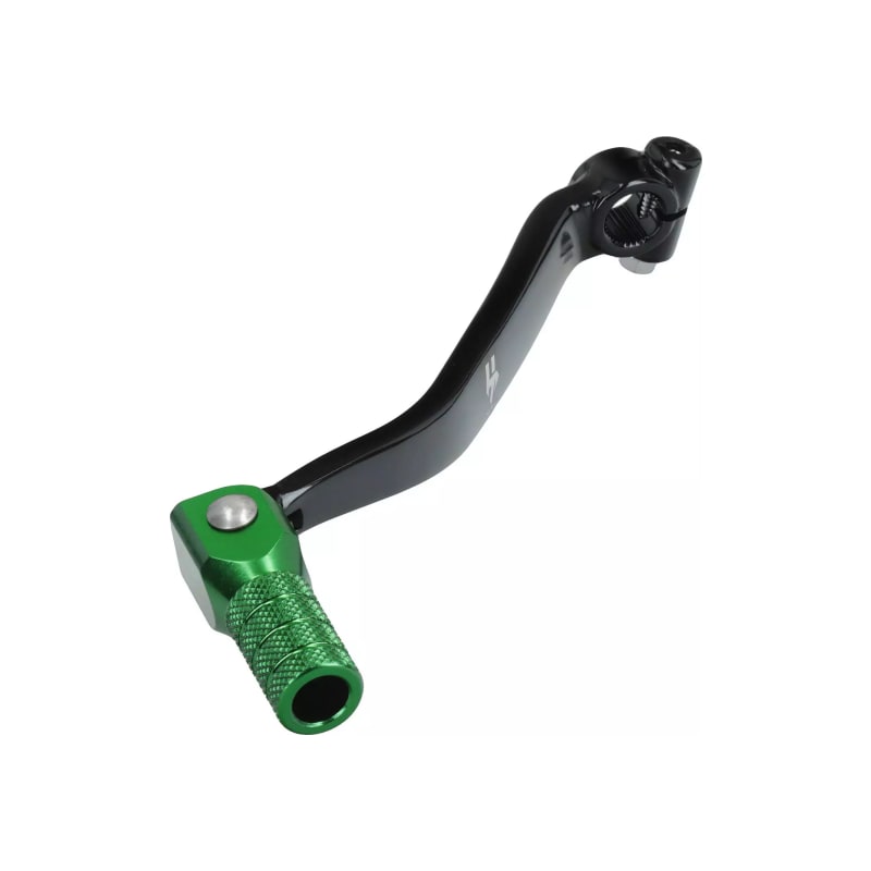 Dźwignia zmiany biegów aluminiowa HLP Kawasaki KX-F 250 czarno-zielony