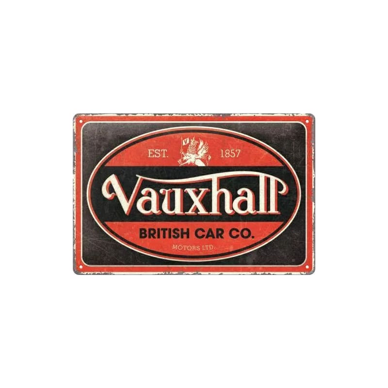 Plakat blaszany 20x30cm Vauxhall-Vintage Oval