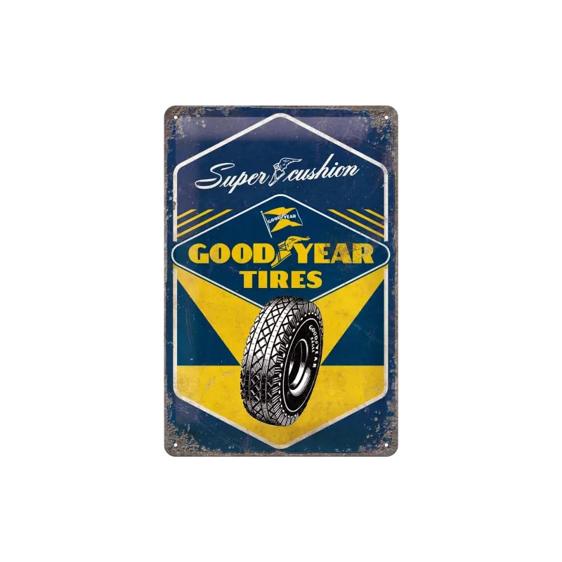 Plakat blaszany 20x30cm Goodyear Super Cusion