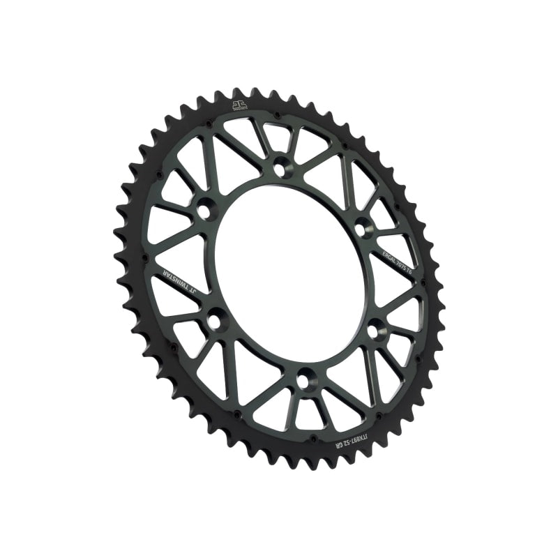 Zębatka tył duraluminiowa JT JTX897.51GR 51z rozmiar 520 szara