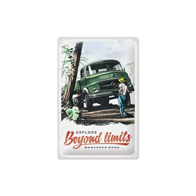Plakat blaszany 20x30cm Mercedes Daimler Truck Beyond Limits