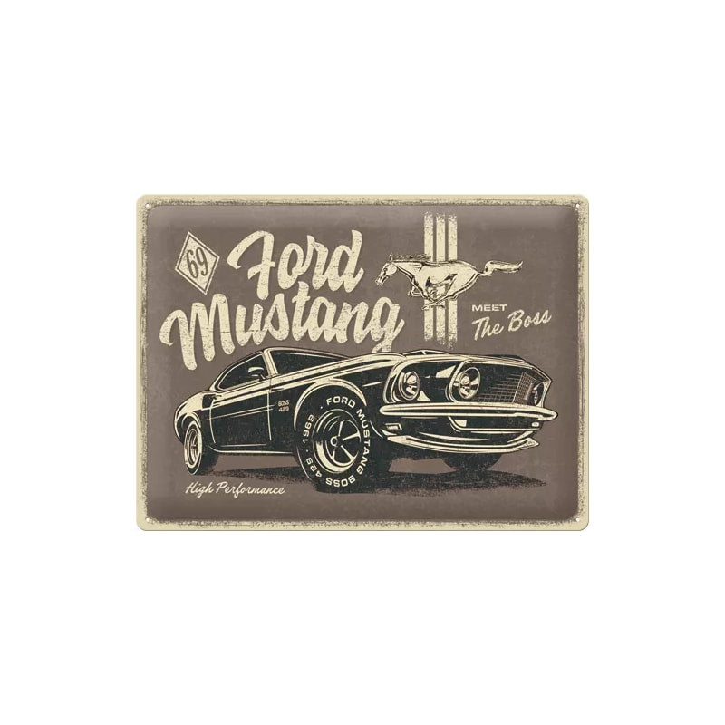Plakat blaszany 30x40cm Ford Mustang