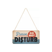 Zawieszka blaszana na ścianę 10x20cm Do Not Disturb