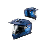 Kask motocyklowy enduro UFO Cosmos Dual Tourer niebieski/czerwony M
