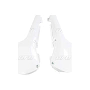 Komplet plastikowych osłon bocznych tylnych UFO Suzuki RM 60 03-04 białe