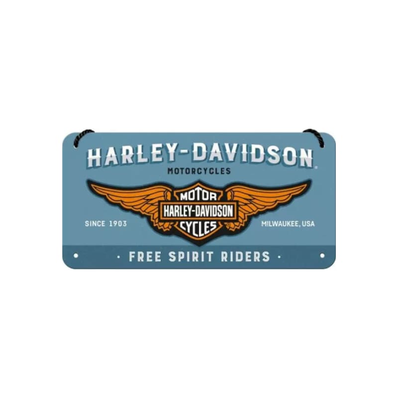 Zawieszka blaszana na ścianę 10x20cm Skarbonka beczka Service pasuje do Harley Davidson