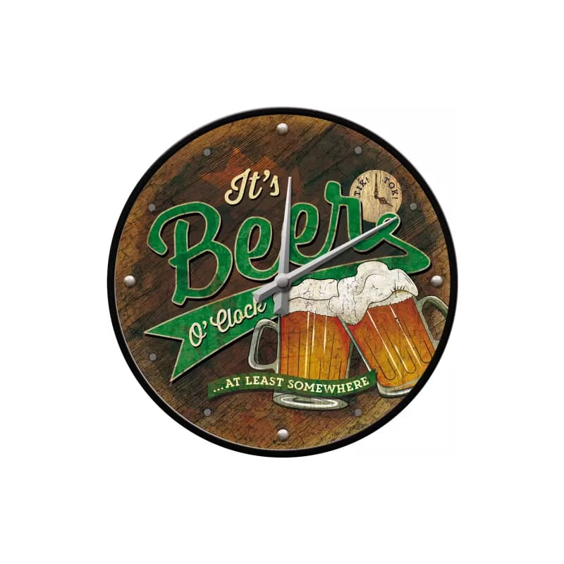 Zegar ścienny Beer O`Clock Glasses