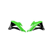 Osłony chłodnicy UFO Kawasaki KX 85 14-20 zielona czarna
