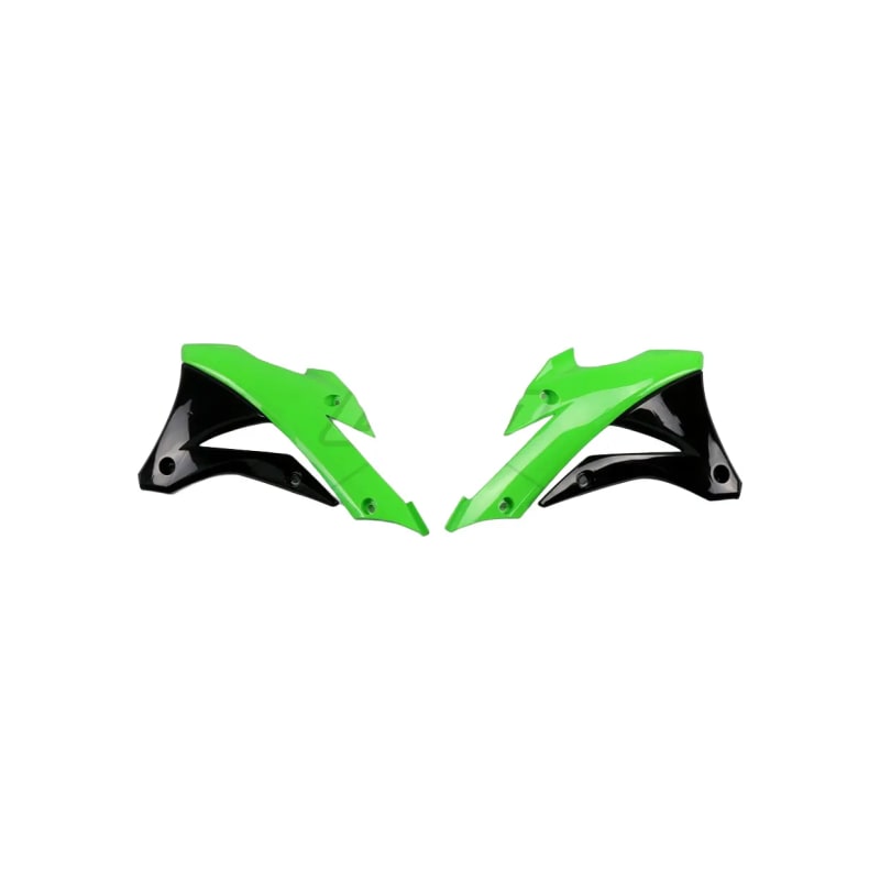 Osłony chłodnicy UFO Kawasaki KX 85 14-20 zielona czarna