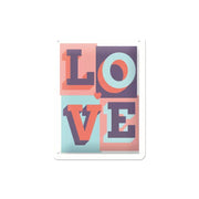 Plakat blaszany 15x20cm Love