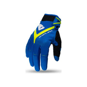 Rękawice motocyklowe cross enduro UFO Hayes niebieski żółty fluo M