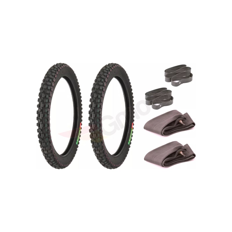 Opona + dętka + fartuch X2 Yuan Xing P75 2.50-17 6PR TT
