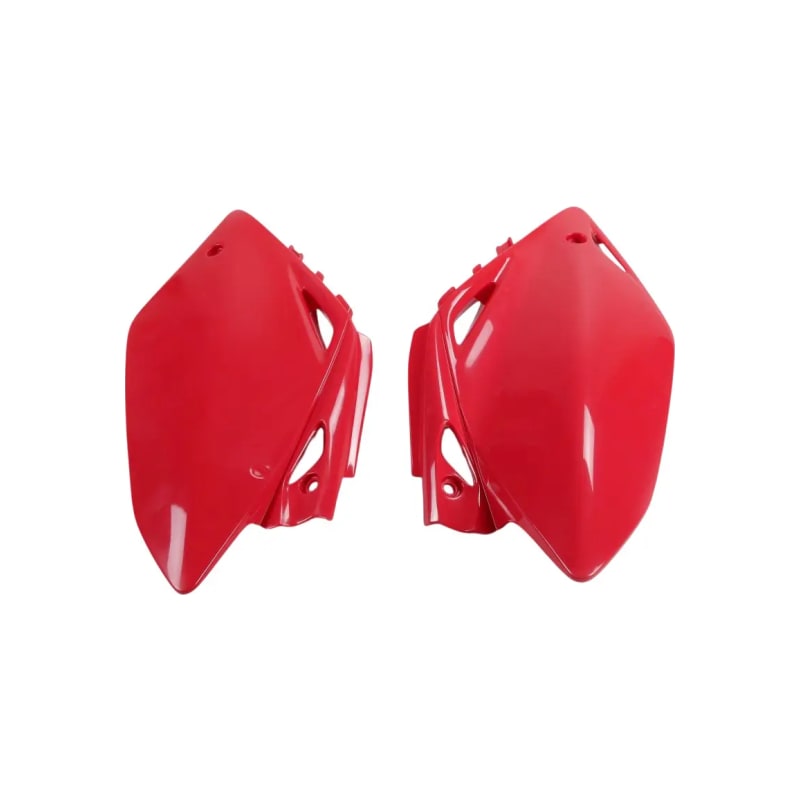 Komplet plastikowych osłon bocznych tylnych UFO Honda CRF 450R 05-06 czerwony