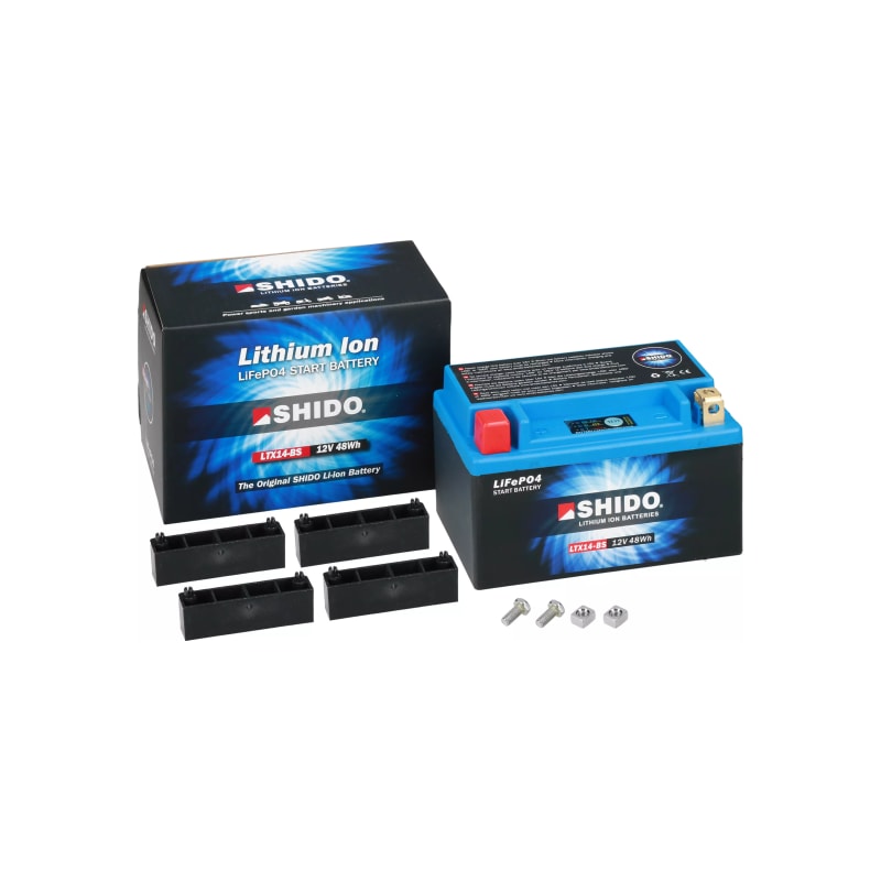 Akumulator litowo-jonowy Shido LTX14-BS YTX14-BS Li-Ion 12V 4Ah