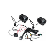 Halogeny lampy LED HLP X1 z mocowaniem + wiązka instalacji i przełącznik świateł