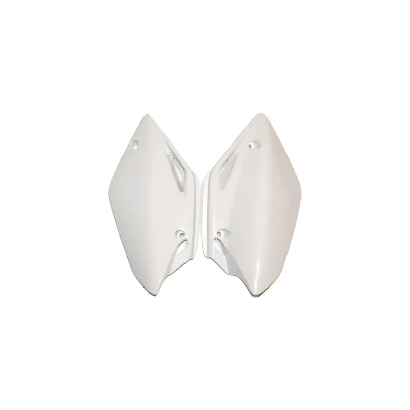 Komplet plastikowych osłon bocznych tylnych UFO Honda CRF 150R 07-09 białe