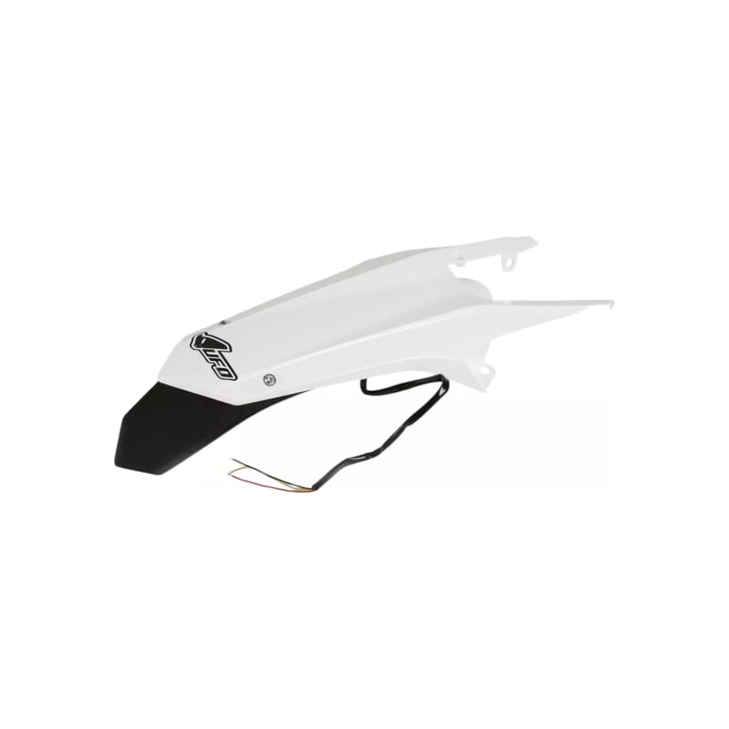 Błotnik tył UFO Husqvarna TE TX 125 TE TX FE 250 TE 300 FE 350 450 501 14-16 biały enduro z światłem LED