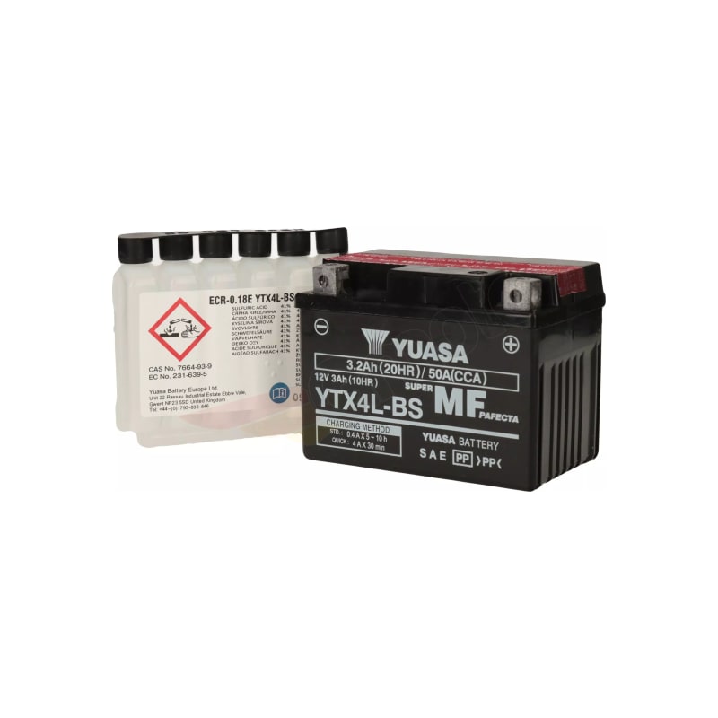 Akumulator bezobsługowy 12V 4 Ah Yuasa YTX4L-BS