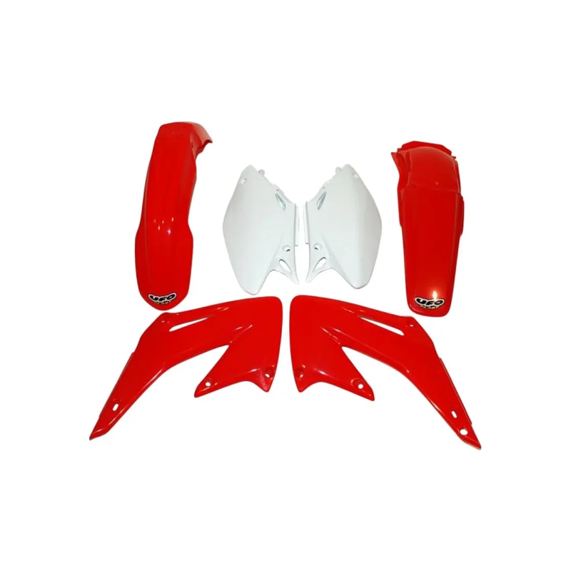 Komplet plastików UFO Honda CR 125R 250R czerwony biały