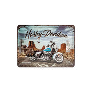 Plakat blaszany 15x20cm pasuje do Harley Davidson Road