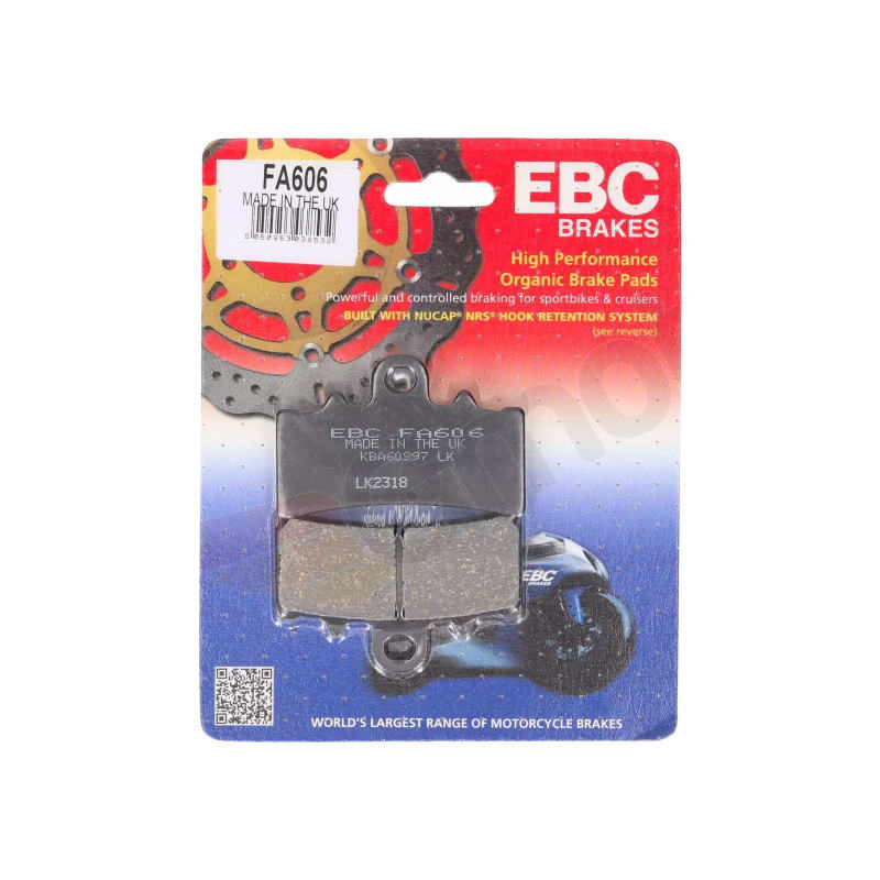 Klocki hamulcowe EBC FA 606 (2 szt.)