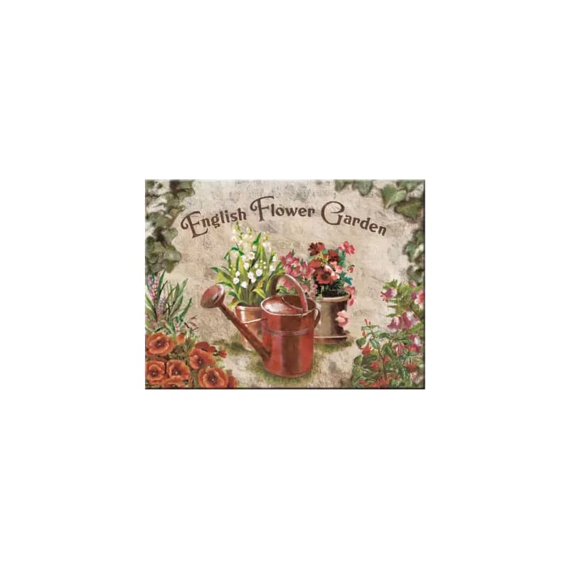 Magnes na lodówkę 6x8cm English Flower Garden Red