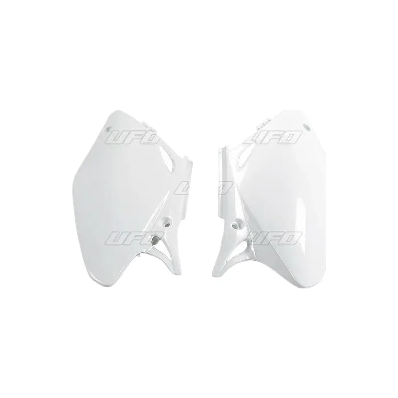 Komplet plastikowych osłon bocznych tylnych UFO Honda CRF 450R 02-04 białe