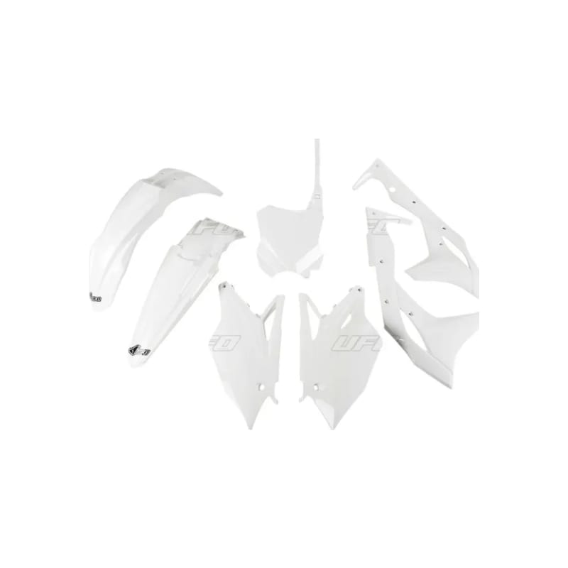 Komplet plastików UFO Kawasaki KXF 250 biały