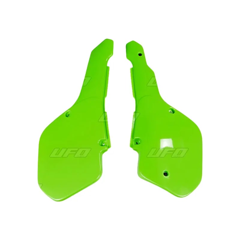 Komplet plastikowych osłon bocznych tylnych UFO Kawasaki KX 125 250 500 87 zielone
