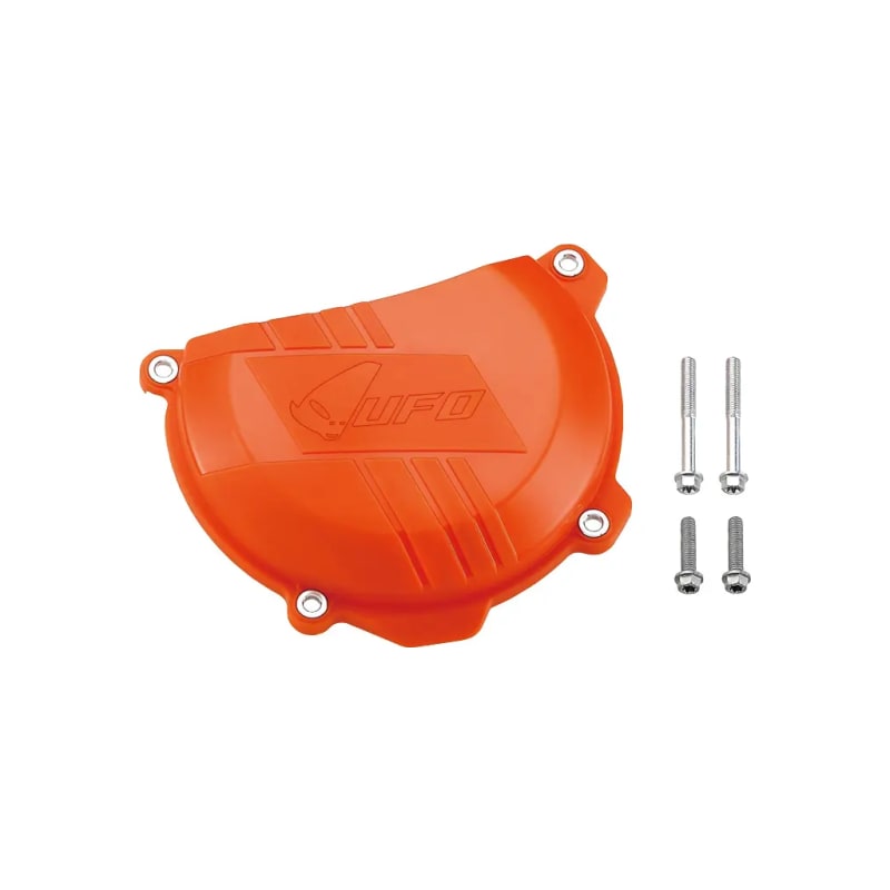 Osłona pokrywy sprzęgła UFO KTM SXF 250 13-15 SXF 350 11-15 EXC 250 13-15 EXC 350 12-15 pomarańczowy
