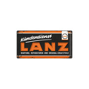 Plakat blaszany 25x50cm Lanz-Logo