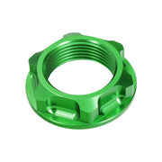 Nakrętka górnej półki HLP M24x1.5mm Kawasaki Suzuki Yamaha zielona