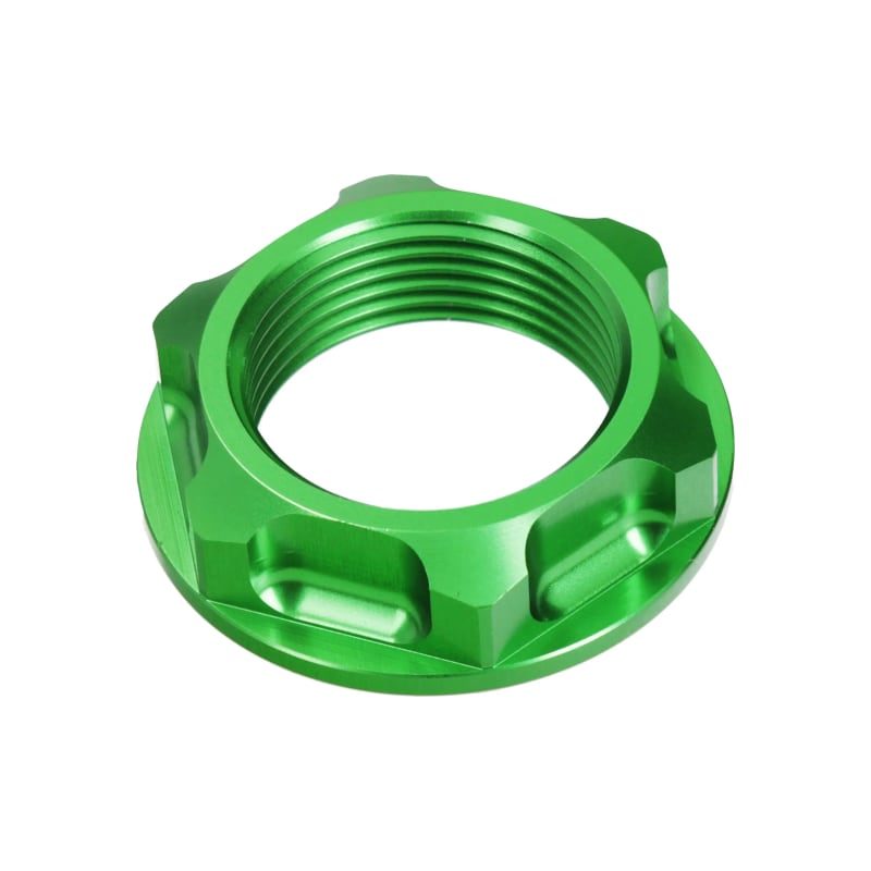 Nakrętka górnej półki HLP M24x1.5mm Kawasaki Suzuki Yamaha zielona