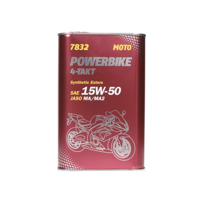 Olej silnikowy do motocykli 4T 15W50 Mannol Powerbike Syntetyczny 1l