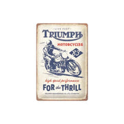 Plakat blaszany 20x30cm Triumph For the Thrill