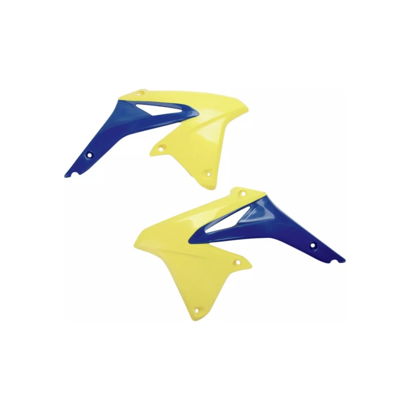 Osłony chłodnicy UFO Suzuki RMZ 450 08-17 żółte niebieski