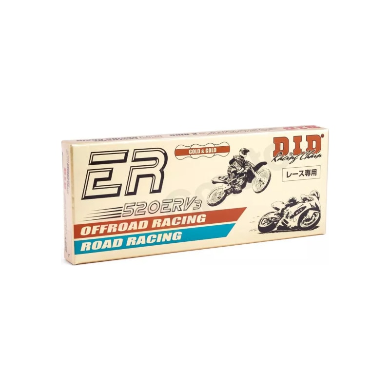 Łańcuch napędowy DID 520 ERV3 106 G&G X-Ring złoty złoty