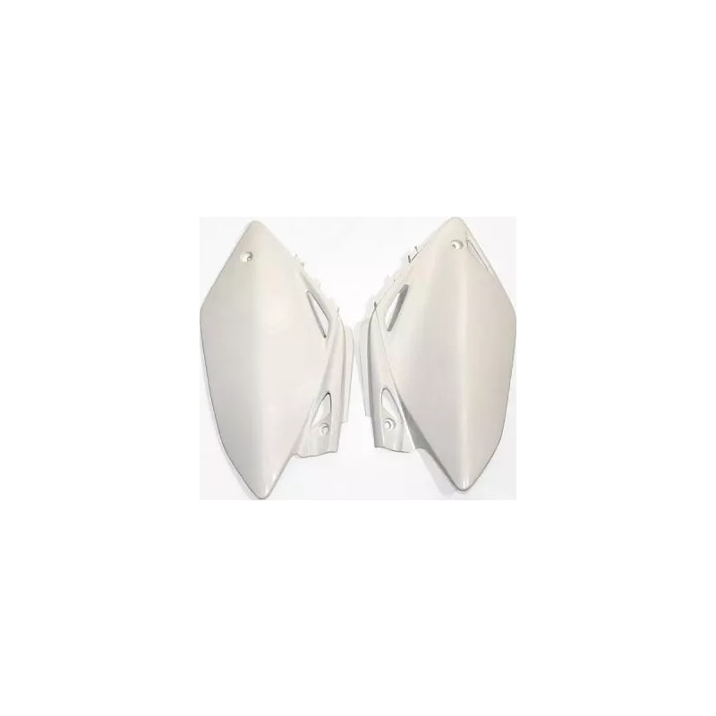 Komplet plastikowych osłon bocznych tylnych UFO Honda CRF 450R 07-08 białe