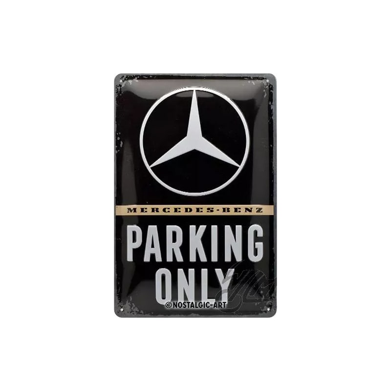 Tablica metalowa - plakat 20x30 Mercedes Benz Parking Only